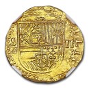 (1556-1598) Spain Gold 2 Escudos Philip II MS-64 NGC (1556-1598) Spain Gold 2 Escudos Philip II MS-64 NGC